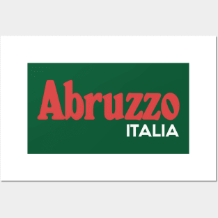 Abruzzo // Italia Typography Region Design Posters and Art